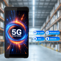 Escáner de Código de Barras PDA Android OEM de 6 Pulgadas, Delgado, Portátil, 5G con Láser 2D para Códigos QR, 8GB RAM+128GB ROM, Octa-Core 2.4GHz