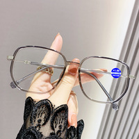 2025 unisexe ultra-léger lunettes de lecture unisexe carré plein cadre bleu lumière bloquant lunettes Vintage rétro presbytie lunettes