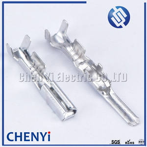 50 ax النحاس الأصفر صفيح ذكر أنثى السيارات سلك العقص الطرفية دبابيس فضفاضة-ins-Ned-من-من-من-من-من-من H62 G76 - Product Image 2