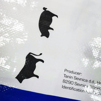 Vide 25kg sacs d'alimentation pour animaux PP sacs tissés pour l'alimentation