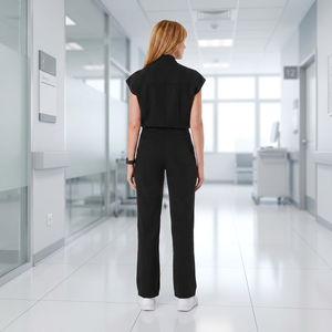 Set di Camici Medici Unisex Baiyi Angel in Tessuto Spandex/Poliestere Antipiega per Uso Ospedaliero Servizio OEM Vendita all'Ingrosso - Product Image 4