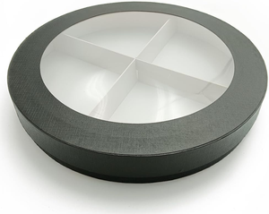 Wixpax biểu tượng tùy chỉnh thực phẩm sang trọng Vòng sô cô la bao bì hộp cho Dâu Tây trong sô cô la với chèn nhựa với cửa sổ - Product Image 5