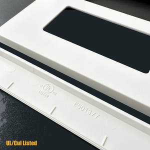 MVAVA高品質、20A対応、プラスチック製1連スクリューレス壁コンセントカバー（USプラグ付き） - Product Image 6