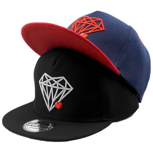 Benutzer definierte 3D gestickte Logo Hip Hop Sport kappen Neue Vintage Kappe ein Rahmen Gorras Ära 5 Panel Baseball Hut leer Twill Snapback Cap