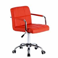 Chaise de bureau à domicile noire avec base pivotante Silla De Oficina chaise sur roues pour coiffeurs et salon de beauté chaise rotative