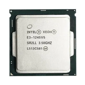 Sunucu işlemcileri dört çekirdekli 3.50Ghz 1245V5 8Mb Lga1151 14Nm 80W E3-1245V5 Intel Xeon işlemci Cpu için