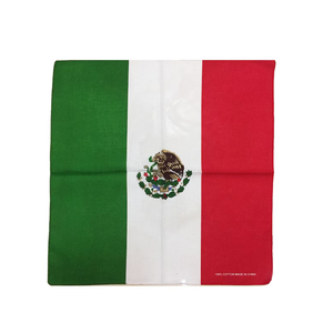 Stock barato 22*22 pulgadas 100% algodón Trinidad y Tobago bandera cuadrada Bandana - Product Image 4