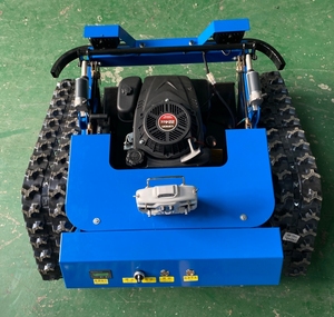 Tondeuse robot chenillée télécommandée de qualité industrielle, alimentée par batterie, à couple élevé, bleue - Product Image 5