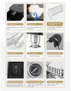 Machine à café expresso professionnelle italienne E61 à 2 groupes, semi-automatique, de qualité commerciale, avec mousseur à lait, prix d'usine - Product Image 4