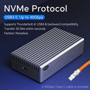 タイプC USB 4.0 M.<span class=keywords><strong>2</strong></span> NVMe PCIE 4テラバイト40GBP Thunderbolt 4/<span class=keywords><strong>3</strong></span> SSDエンクロージャThunderbolt TB4ケーブルプラグアンドプレイ - Product Image 6
