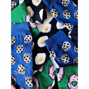Breathable Funny Food <b>Socks</b> Light One Size Crew Length Custom Logo Knitted Nylon Spandex <b>Bear</b> Print for Daily Use Winter - Product Image 2