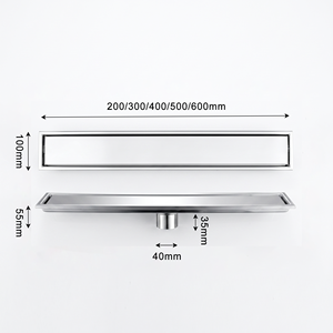 Desagüe Lineal Moderno <span class=keywords><strong>de</strong></span> Acero Inoxidable con Inserto para Azulejos 2 en 1 para Cocina, Baño y <span class=keywords><strong>Ducha</strong></span>, Conexión <span class=keywords><strong>de</strong></span> Desagüe <span class=keywords><strong>de</strong></span> Tamaño Personalizable - Product Image 5
