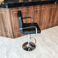 Tabouret de Bar en Inox, chaise pivotante en métal, 10 pouces, pour cuisine, salle à manger, meubles