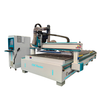 Routeur CNC 2040 avec changeur d'outils automatique (ATC), contrôle Syntec/NC Studio, PLC et servomoteur pour la fabrication d'armoires de cuisine
