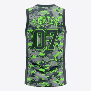 Venta al por Mayor de Camisetas de Baloncesto Personalizables con Impresión Digital, Transpirables, sin Mangas, Unisex, Reversibles, Camisetas en Blanco con Nombre de Equipo Personalizado - Product Image 2