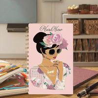 Journal de vie en spirale personnalisé A5 carnet de notes agenda imprimé à couverture rigide avec tissu et couverture PP pour l'écriture échantillon gratuit offert