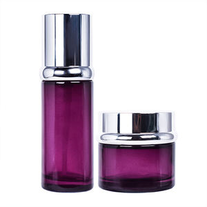 Envases de plástico de doble capa de lujo para el cuidado de la piel, botella de bomba de tarro de crema <span class=keywords><strong>Facial</strong></span> vacía redonda acíclica para botellas de loción de suero - Product Image 2