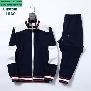 Ensemble deux pièces de haute couture personnalisé : <span class=keywords><strong>Manteau</strong></span> et pantalon de jogging streetwear, survêtement de créateur pour <span class=keywords><strong>homme</strong></span> 2025 - Product Image 4