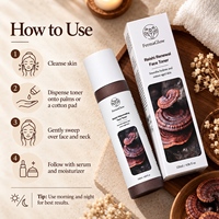 Tonique Visage Rajeunissant au Peptide de Reishi Fermenté, Hydratant, Antioxydant, Apaisant, pour Peaux Sèches et Sensibles, Soutien de la Barrière Cutanée