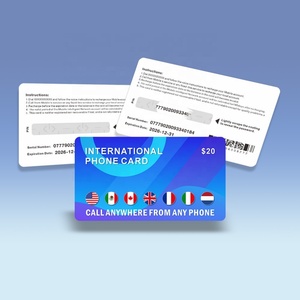 Tarjeta de Recarga Internacional de Crédito Telefónico con Impresión Personalizada para Revendedores de Telecomunicaciones - Product Image 2