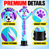 Afficheur gonflable personnalisé pour toilettage d'animaux, promotion en magasin, publicité événementielle extérieure, marketing de marque, vente en gros sur mesure