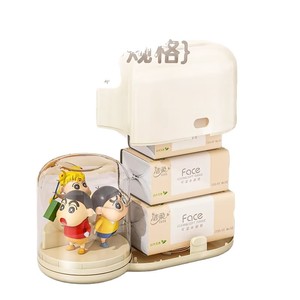 Multifunctional Desktop Tissue <b>Box</b> With Cartoon Design Pink <b>Red</b> White Color Creative Storage For Living Room Coffee Table - Product Image 5