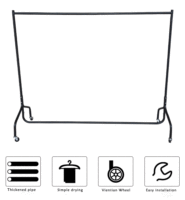 Porte-manteau promotionnel avec étagère pour chambre à coucher, support à vêtements robuste et durable pour intérieur