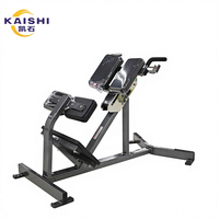 Banc d'extension dorsal réglable Kaishi Commercial Roman Chair, appareil d'hyperextension pour l'entraînement du bas du dos, des abdominaux et des fessiers