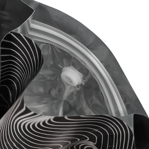 Thấp moq tùy chỉnh in Dây Kéo Túi hàng đầu túi Cà phê đen với dây kéo và van đáy phẳng bao bì túi - Product Image 6