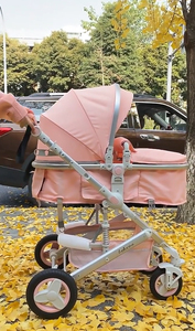 <b>3in1</b> Car Seat High Landscape <b>Pram</b> Lightweight Travel System Aluminum Frame EN1888 Certified Foldable 4-Wheel for 0-3 Years Baby - Product Image 2