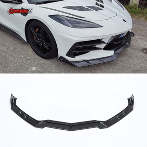 Brilliant Quality Upgrade to Larte Style Dry Carbon Fiber <b>Car</b> Front <b>Diffuser</b> Lip <b>for</b> Chevrolet Corvette C8 - Product Image 2