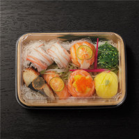 Barquettes à sushi en papier kraft de haute qualité, luxueuses, anti-fuites, portables, de qualité alimentaire, avec couvercle, pour la restauration