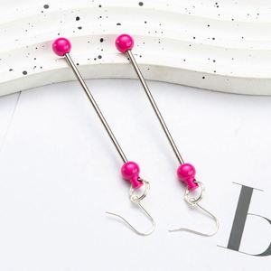 Handmade Beaded Earrings for Women Long <b>Drop</b> Design Lightweight Luxury Custom Jewelry Gift - Product Image 4