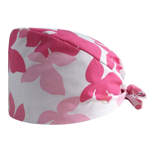 Gorros Quirúrgicos Tipo Bouffant Unisex con Cola de Caballo para Cabello Largo, de Sarga de Algodón, para Uniformes Médicos - Product Image 4