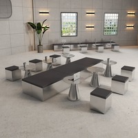 Net Rouge Personnalisable Tables En Acier Inoxydable Banc Bar Industriel Vent Café Mur Carte Siège Canapé Restaurant Meubles pour Thé Au Lait