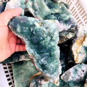 Mẫu Vật Đá Thạch Anh Thô Tự Nhiên Bán Sỉ Cụm Fluorite Xanh Tinh Thể Thô Chữa Bệnh - Product Image 6