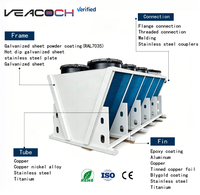 Système de refroidissement à sec extérieur 50~500KW avec moteur et pompe intégrés, composants essentiels pour usage industriel