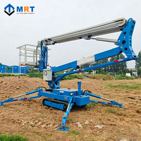 Plataforma elevadora de orugas todo terreno con brazo articulado de 10m, 12m, 14m, 16m, 18m, 20m