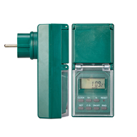 Minuteur électrique extérieur IP44 avec écran LCD 16A, prise de courant standard allemande en PC, pour maison intelligente