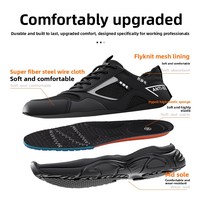 Sepatu Keselamatan Anti-Statik Pria 2026 Model Terbuka, Bahan Kulit Mikrofiber, Bagian Atas Kain Kawat Baja, Sol MD; Sepatu Bebas Debu