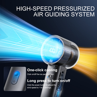 Ventilador de Mano Recargable Portátil de Alta Velocidad con Batería KC de 4500 mAh, Logotipo Personalizado Disponible, Mini Ventilador USB Compacto y Plegable de Bolsillo