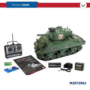 1:20 modèle en plastique enfants militaire armée télécommande radiocommande jouets tirer RC réservoirs - Product Image 2