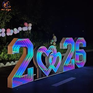 OH BABY 4ft Colorful <strong>LED</strong> Mirror Marquee Letters <strong>Numbers</strong> for Baby Shower Gender Reveal, Wedding Birthday Party Shop Display Decor - Product Image 4