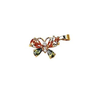 Collar de cristal con colgante de mariposa colorido, colgantes temáticos con engaste de garra, uso diario, verano 2024, origen Yiwu - Product Image 5