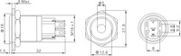 ONPOW GQ16-KF-11D/J/C 16mm, bouton poussoir interrupteur marche/arrêt, actionneur plat borne Point d'illumination, IP65
