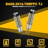 Ampoules LED JIACHI super lumineuses AC/DC 12-24V 3014 puces BA9S T4W BAX9S H6W BAY9S H21W Canbus pour marche arrière, stationnement, lecture et éclairage latéral