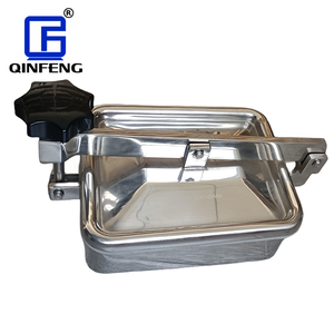 Couvercle de Mayhole rectangulaire, porte sanitaire <span class=keywords><strong>Mayway</strong></span> rectangulaire en acier inoxydable avec poignée en plastique - Product Image 6