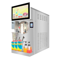 Machine à café glacé au carbonate de boisson glacée Machine à daiquiris congelés Machine à neige fondue commerciale totalement fermée