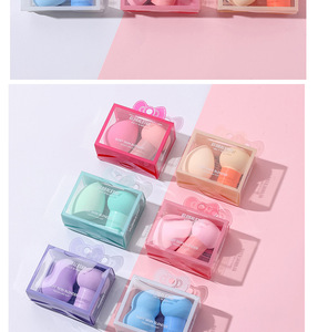 2 éponges <span class=keywords><strong>de</strong></span> maquillage pour le visage, douces, très populaires, éponge <span class=keywords><strong>de</strong></span> beauté pour <span class=keywords><strong>fond</strong></span> <span class=keywords><strong>de</strong></span> <span class=keywords><strong>teint</strong></span>, rose, éponge <span class=keywords><strong>de</strong></span> maquillage avec emballage en PVC - Product Image 3