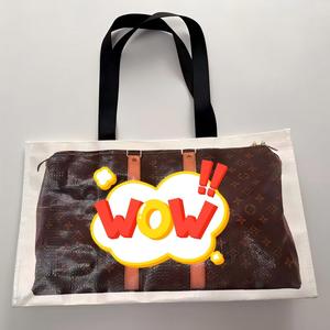 Bolsas de Mano Reutilizables de Polipropileno Tejido para Mujer, Modelo BY-225, Asas de Algodón, Tamaño Mediano, Hechas en Guangdong, para Compras, 2026 BOYU - Product Image 2